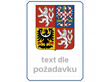 Státní znak ČR + text horizontalní