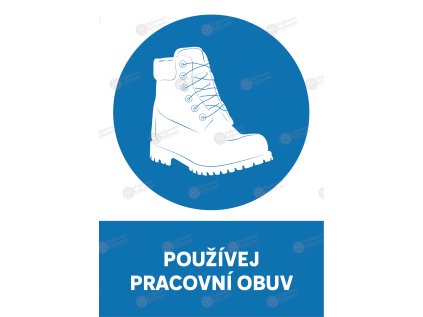 samolepka pouzivej pracovni obuv