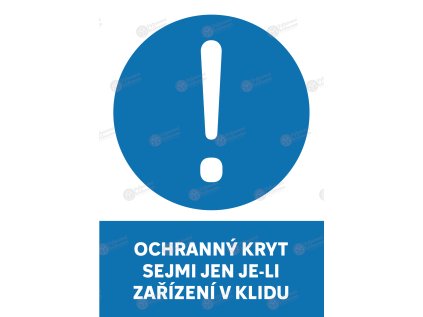 samolepka ochranny kryt sejmi jen jeli zarizeni vklidu