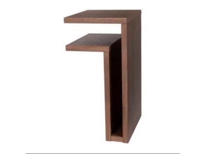 F nástěnná police hnědá LEFT 1