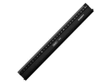 Bezpečnostní ALU řezací pravítko s nerez. lištou, 45 cm 1
