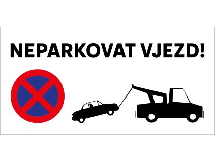 neparkovat vjezd 500x250