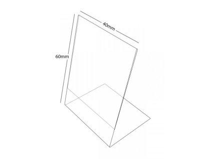 Plastová cenovka L 60x40