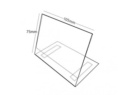 Cenovka L se samolepkou 75x105