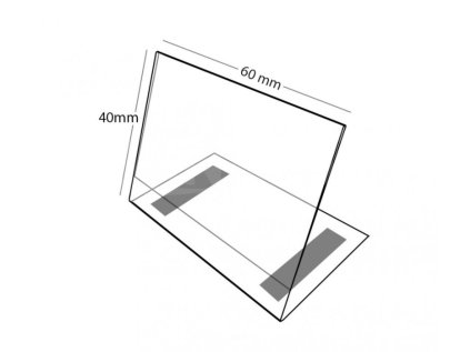 Cedule L s magnetem 40x60
