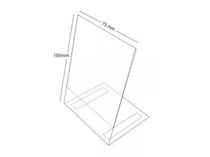 Cenovka L se samolepkou 105x75s