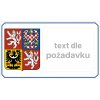 Státní znak ČR + text vertikální