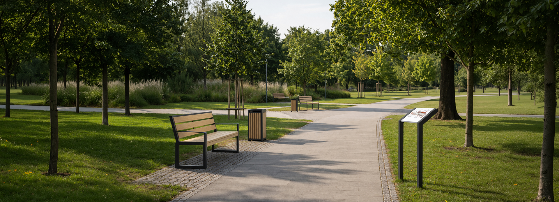 Moderní městský mobiliář pro města, obce a veřejné instituce