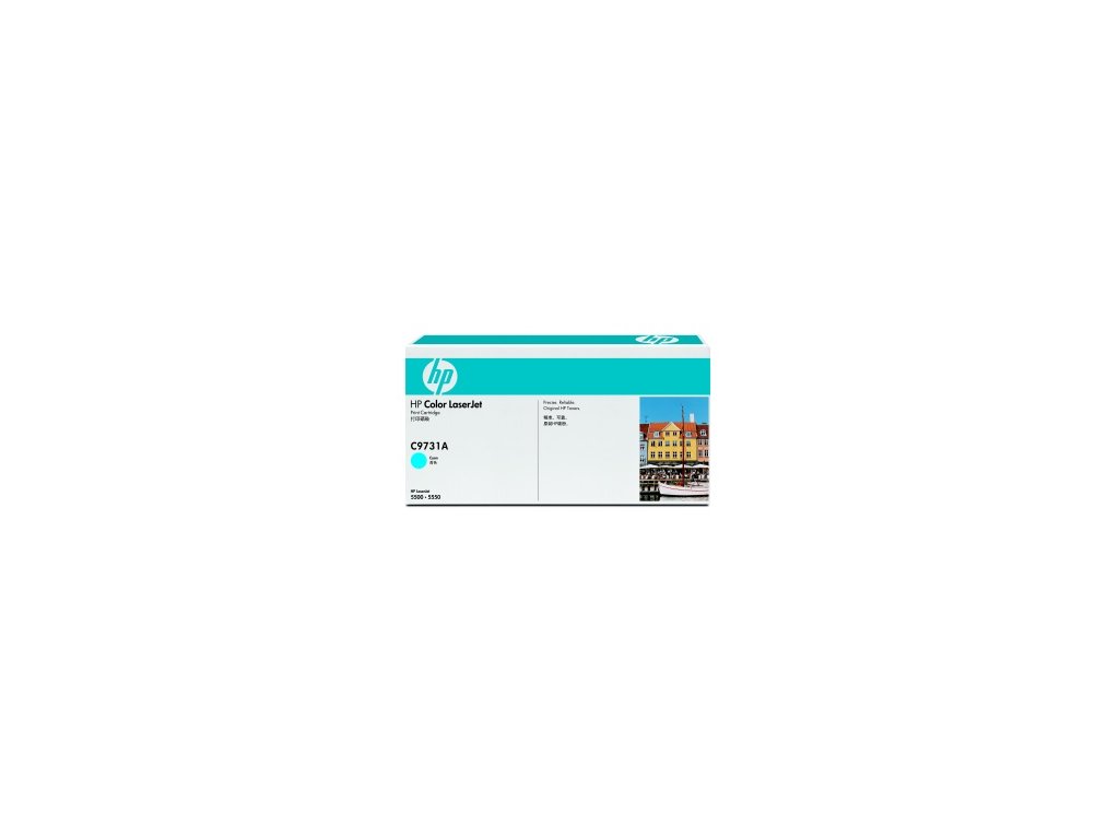 HP Color LaserJet azurový toner, C9731A originální