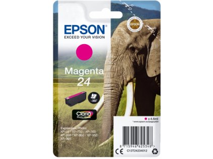 Epson Singlepack Magenta 24 Claria Photo HD Ink originální