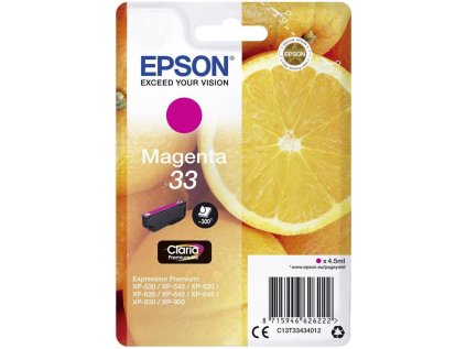 Epson Singlepack Magenta 33 Claria Premium Ink originální