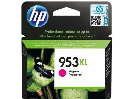 HP 953XL purpurová inkoustová kazeta, F6U17AE originální