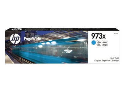 HP 973X azurová inkoustová kazeta, F6T81AE originální