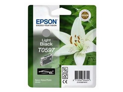 EPSON Ink ctrg light black pro R2400 T0597 originální