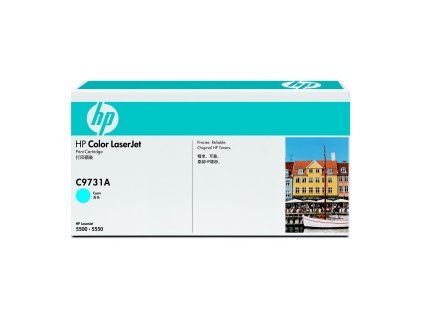 HP Color LaserJet azurový toner, C9731A originální