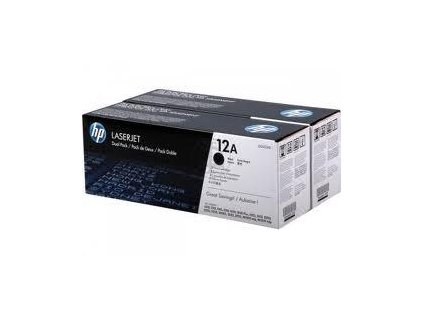 HP tisková kazeta černá,2-pack Q2612AD originální