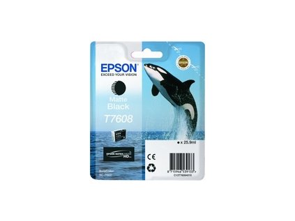 Epson T7608 Ink Cartridge Matte Black originální