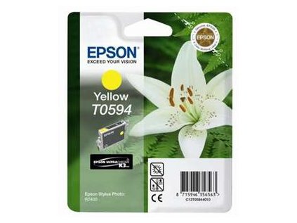 EPSON Ink ctrg žlutá pro R2400 T0594 originální