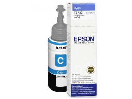 Epson T6732 Cyan ink 70ml  pro L800 originální