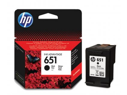 HP 651 černá ink kazeta, C2P10AE originální