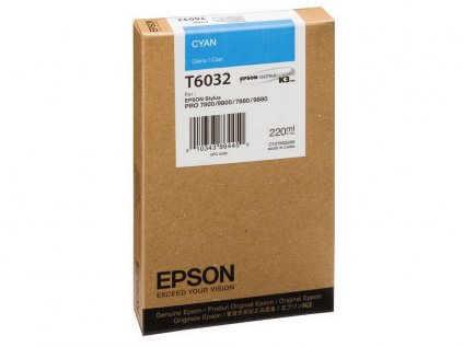 Epson T603 Cyan 220 ml originální