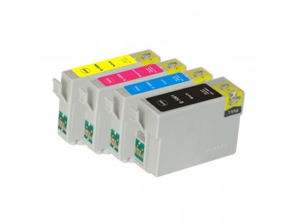 Epson T1001, T1002, T1003, T1004 - kompatibilní sada všech barev cartridge