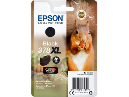 Epson Singlepack Black 378 XL Claria Photo HD Ink originální