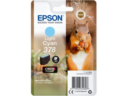 Epson Singlepack LightCyan 378 Claria Photo HD Ink originální