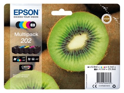 EPSON multipack 5 barev,202 Premium Ink,standard originální