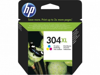HP 304XL Tri-color Original Ink Cartridge,N9K07AE