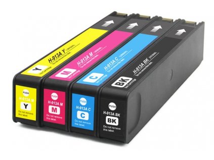 HP 913 - renovovaná sada barev CMYK