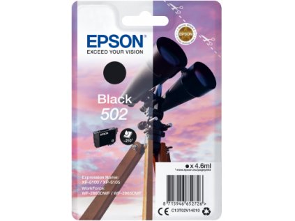 EPSON singlepack,Black 502,Ink,standard originální