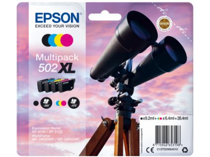 EPSON multipack 4 barvy,502XL,Ink,XL originální