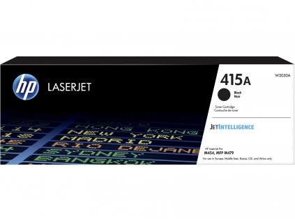 HP 415A Black LaserJet Toner Cartridge, W2030A originální