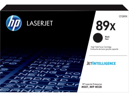 HP 89X Black LaserJet Toner, CF289X originální