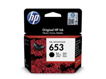 HP 653 černá inkoustová náplň (3YM75AE) originální