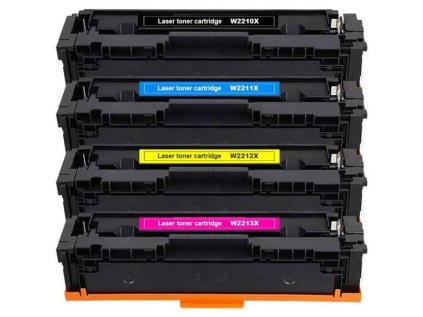 HP 207X - kompatibilní sada tonery 207X CMYK, bez čipů