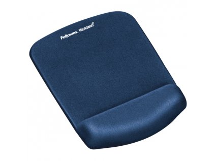 Podložka pod myš a zápěstí Fellowes PlushTouch modrá