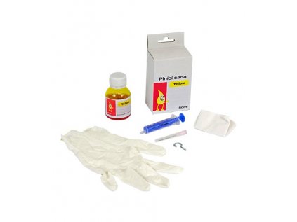 Plnící sada univerzální žlutý inkoust pro plnění kazet HP, Canon (50ml)