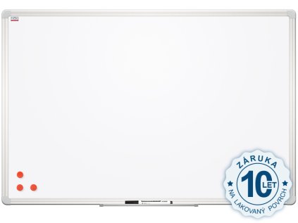 Bílá magnetická tabule Premium 240x120cm, prémiový Alu rám a konstrukce desky