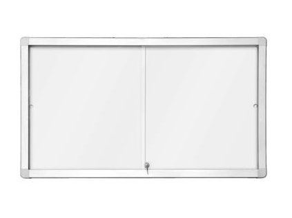 Horizontální magnetická vitrína s posuvnými dveřmi 141x70 cm (12xA4)