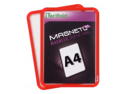 Magneto Solo - magnetický rámeček A4, červený - 2ks