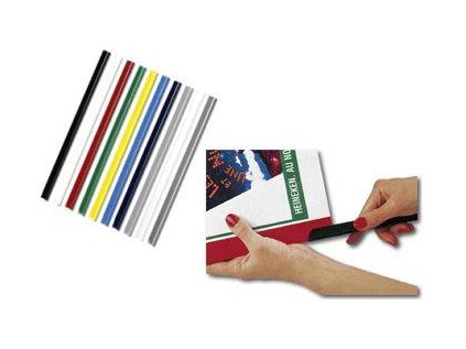 Násuvné hřbety modré Relido pro 30-60 listů, balení 50ks