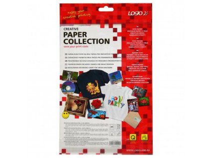 Nažehlovací papír, pro bílá trička, bílý, A4, 5 listů, pro inkoustové tiskárny