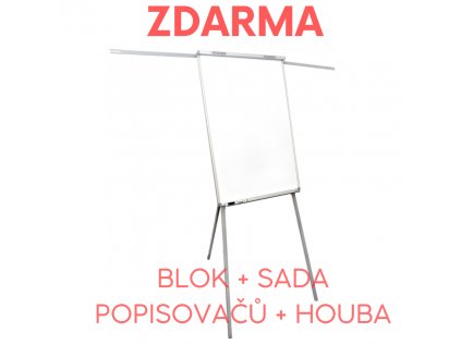 Flipchart ARTA YSA s rameny + ZDARMA blok, popisovače a houba