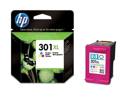 HP 301XL tříbarevná inkoustová kazeta, CH564EE originální