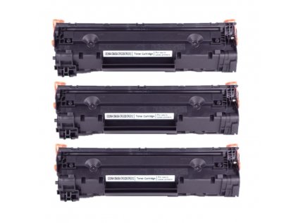 HP CB436A - kompatibilní Multibalení 3ks toner