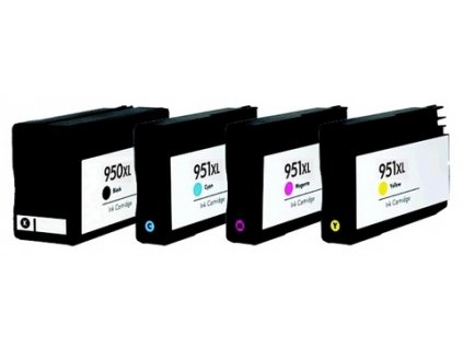 HP CN045A+CN046,CN047, CN048 - kompatibilní sada cartridge 950XL černá+ 951XL CMY barvy