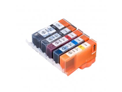 Canon PGI-525BK + CLI-526CMYK - kompatibilní multibalení 5 cartridge s čipy, Topprint