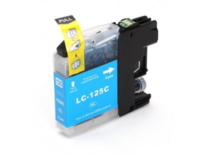 Brother LC125XL C - kompatibilní cartridge modrá, XL kapacita s novým čipem